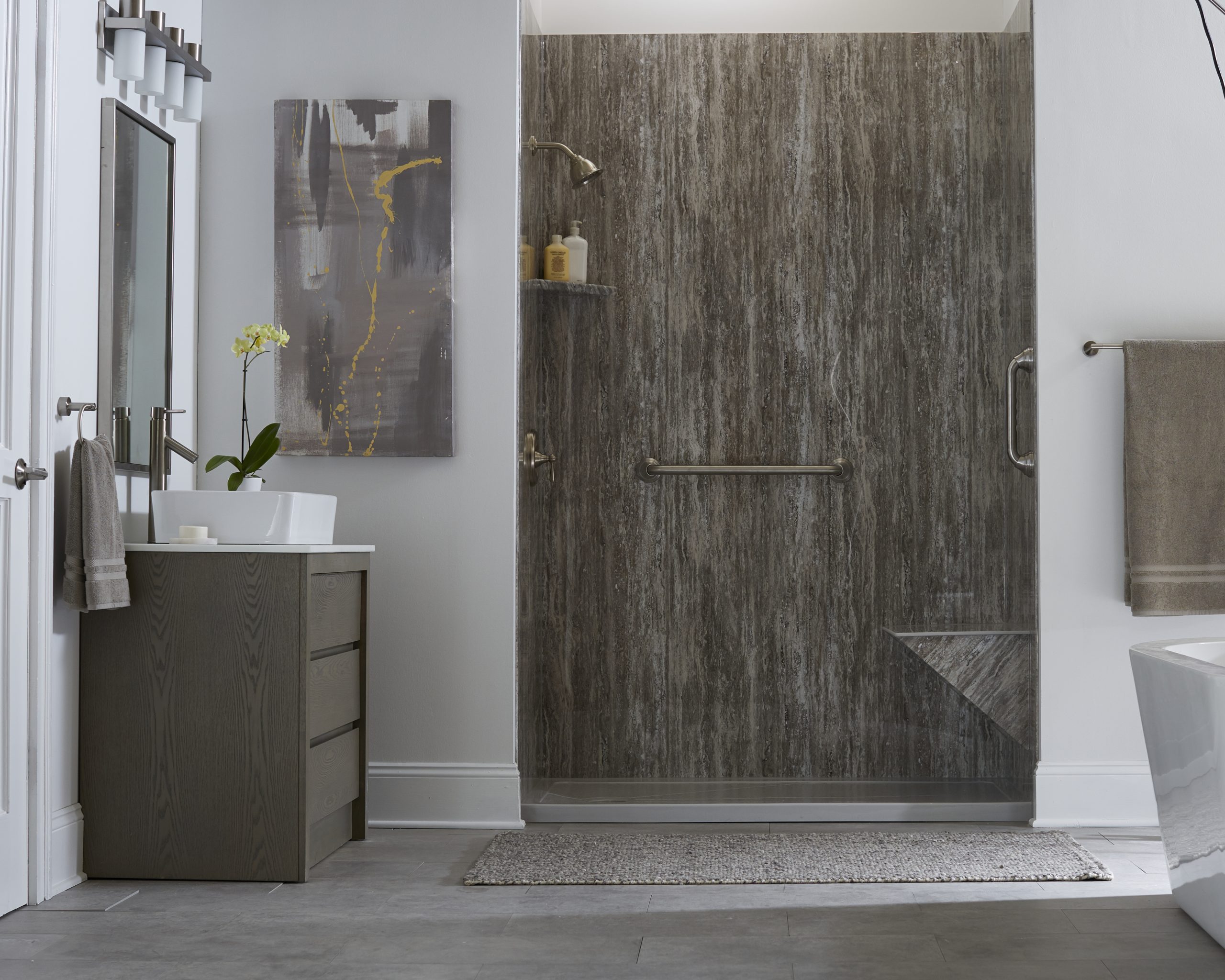 Prairie Marble Shower